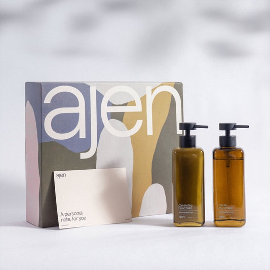 Hand Wash S + Balm Gift Set - ajen